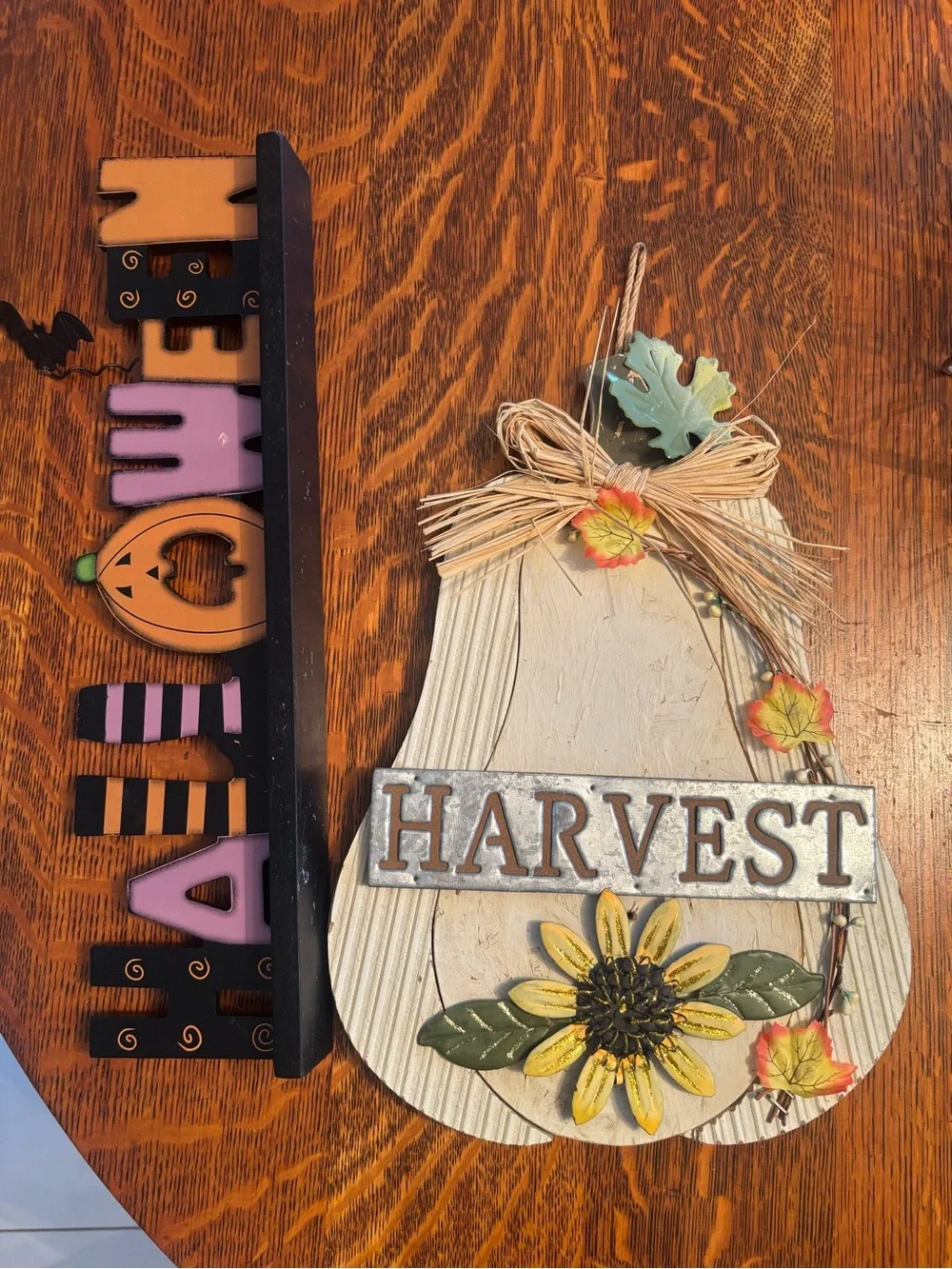 Harvest Sunflower Fall Wall Decor - Neutral, Yellow, Green